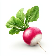 Wall Mural - Radish isolated on white