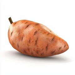 Wall Mural - Sweet potato isolated on white