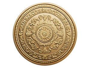 A close-up of an intricately engraved gold coin, rich in history and cultural significance.