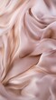 © JW Studio - Dreamy Elegant Abstract Valentine's Scene with Flowing Champagne and Blush Fabric Textures