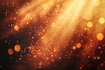 Poster - Golden bokeh lights sparkle and shimmer, creating a magical, celebratory atmosphere.