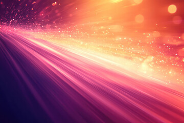 Poster - Abstract image depicting a radiant, vibrant path streaked with light and sparkle.