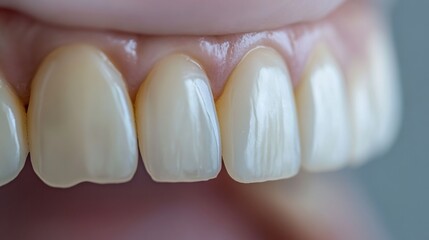 Poster - Before and after teeth whitening treatment showing noticeable results in dental appearance and brightness. Generative AI