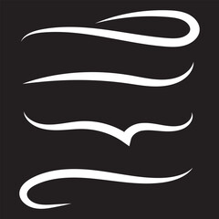 Fototapete - Text Tails Swoosh Vector for Baseball and Sports Typography