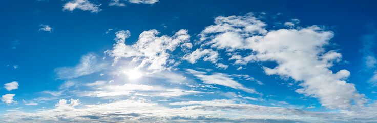 Wall Mural - Scenic Cloudscape with Blue Sky and Sunlight in British Columbia