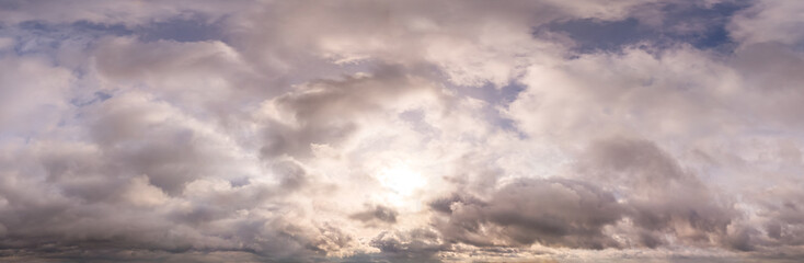 Wall Mural - Dramatic Cloudscape Over a Tranquil Sky Capturing a Beautiful Atmospheric Scene