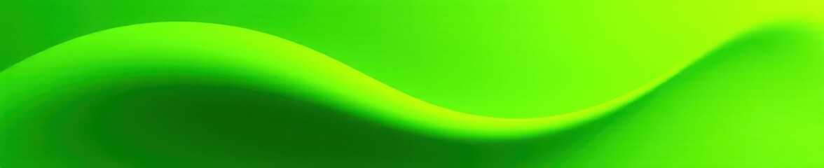 Poster - Vibrant lime green swoosh, futuristic abstract shape , style, effect, vivid