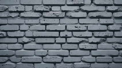 Poster - Gray concrete brick wall texture suitable for backgrounds, design projects, and construction themes. High-resolution and versatile for various uses.