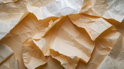 Poster - Wrinkled and creased paper texture background for creative design and artistic applications