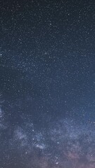 Wall Mural - vertical video of milky way galaxy stars time lapse background