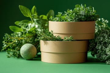 Canvas Print - A close-up shot of various vegetables arranged on a table