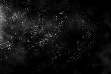 Dark Forest Aerial Night Mist Mountains Landscape, Website Background