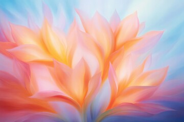 Wall Mural - Abstract flower with soft light background