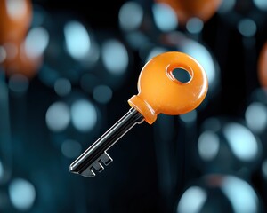 Poster - Glowing Key of Light in a Cinematic Setting