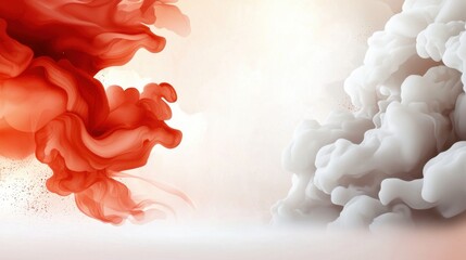 Poster - Abstract Deep Red Artistic Background