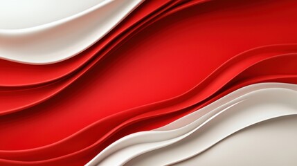 Poster - Abstract Red and White Gradient Background
