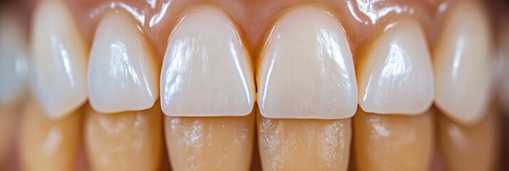 Poster - Stunning transformation of teeth before and after whitening showcasing enhanced brightness and confidence. Generative AI