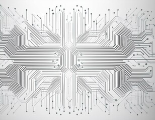  abstract circuit board pattern illustration high tech computer engineering science internet connection technology on white color background datum digital technology and futuristic concept