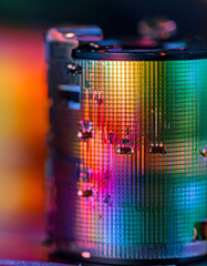 Aufkleber - Showcasing a Digital Camera Sensor Plates Vibrant Colors and Intricate Details