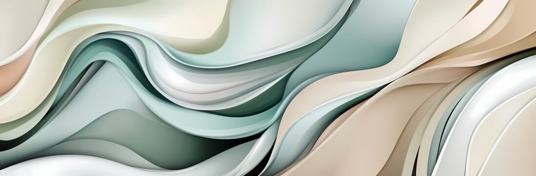 Abstract blue and green watercolor background with space for text or design