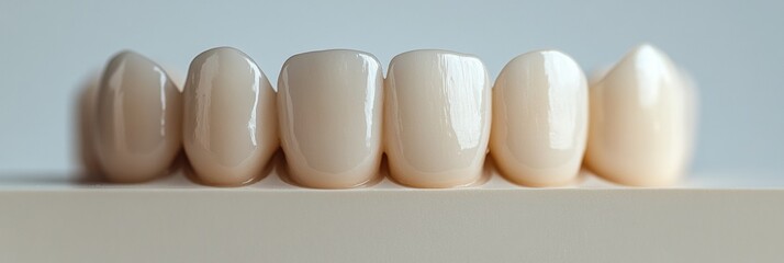 Poster - Before and after teeth whitening transformation showcasing improved brightness and satisfaction in dental aesthetics. Generative AI