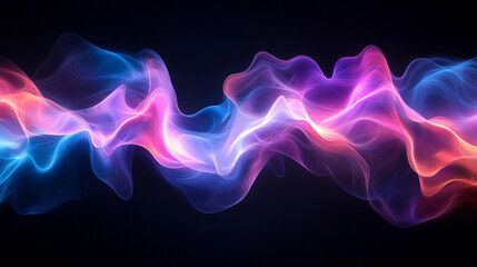 Poster - An abstract digital artwork featuring flowing geometric shapes, dynamic lines, and contrasting shades against a black background, symbolizing modernity, transformation, and complexity.

