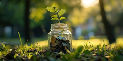 Aufkleber - Personal finance management focused on savings strategies with clear visualizations of goals and progress.
