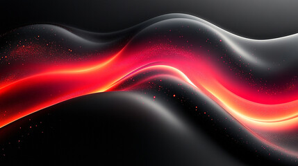 Poster - An abstract digital artwork featuring flowing geometric shapes, dynamic lines, and contrasting shades against a black background, symbolizing modernity, transformation, and complexity.

