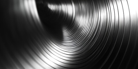 Fototapete - brushed stainless steel with fine lines and subtle reflections, ideal for sleek, modern backgrounds.