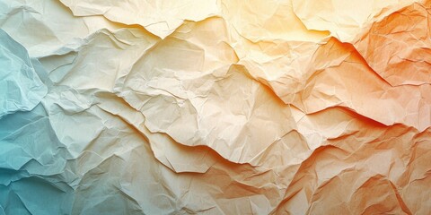 Leinwandbilder - This abstract scene creates a nuanced background with paper textures, incorporating crumpled, smooth, and aged elements to evoke depth and tactile quality.