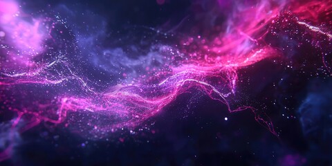 Leinwandbilder - Vibrant Abstract Digital Background with Colors and Light Effects for Creative Projects and Design Use