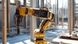 © Ketua - Yellow Robotic Arm in an Unfinished Building