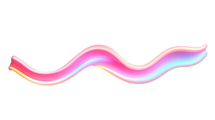 Poster - Wavy swirl of vibrant pink and blue colors creating a dynamic flow on transparent background
