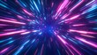 © sangkribo - Neon light streaks, hyperspace tunnel, cosmic background, futuristic design
