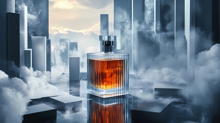 Wall Mural - whiskey smoke cocktail