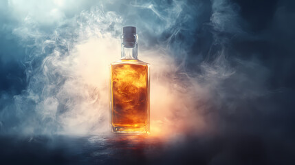 Wall Mural - whiskey smoke cocktail