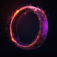 Wall Mural - Festive Glowing Ring in Space