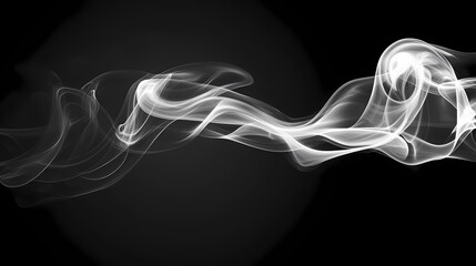 Canvas Print - dark abstract fog smoke