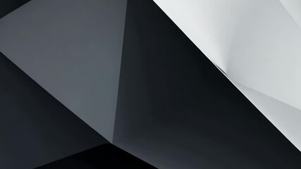 Poster - Elegant Black Geometric Polygon Motion Background Animation