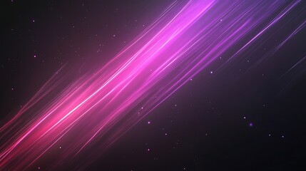 Poster - Vibrant image featuring luminous strands of crimson and violet light streaming beautifully.