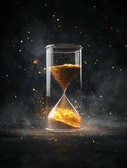 Poster - An elegant hourglass design representing the four elements, perfect for artistic and thematic projects.