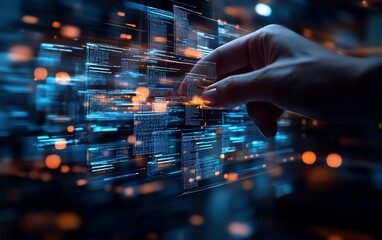 Poster - Digital document management technology in a compliance and governance setting, highlighting secure access, organization, and realtime data handling