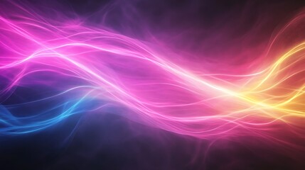 Poster - A vibrant image showcasing multicolored light streaks in an explosive arrangement.
