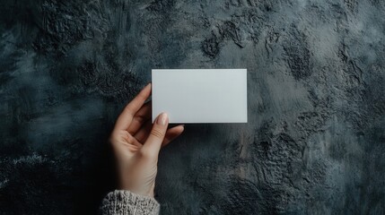 Poster - blank card against a backdrop of rich, dark textures, inviting personalization or creativity in design.