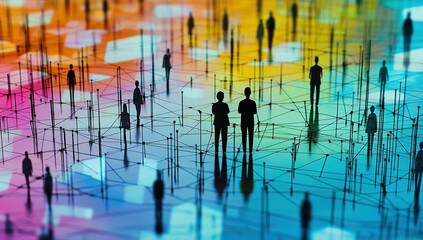 Poster - Navigating Complex Networks: Individuals Interconnect within a Global System of Relationships and Interactions.