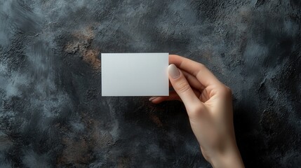 Poster - blank card against a moody, dark textured background, making it a perfect choice for business designs.