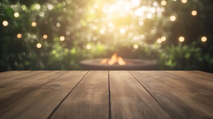 Aufkleber - Smooth wooden table surface showcasing natural textures and tones, ideal for design and decor projects.