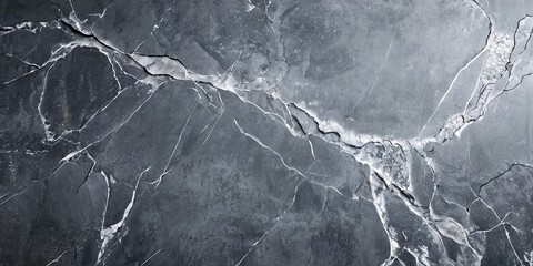 Aufkleber - A grey and white stone with cracks in it