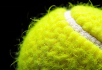 Close-Up of a New Tennis Ball