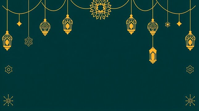 Islamic greeting card with ramadan kareem calligraphy and islamic ornament mosque vector design background